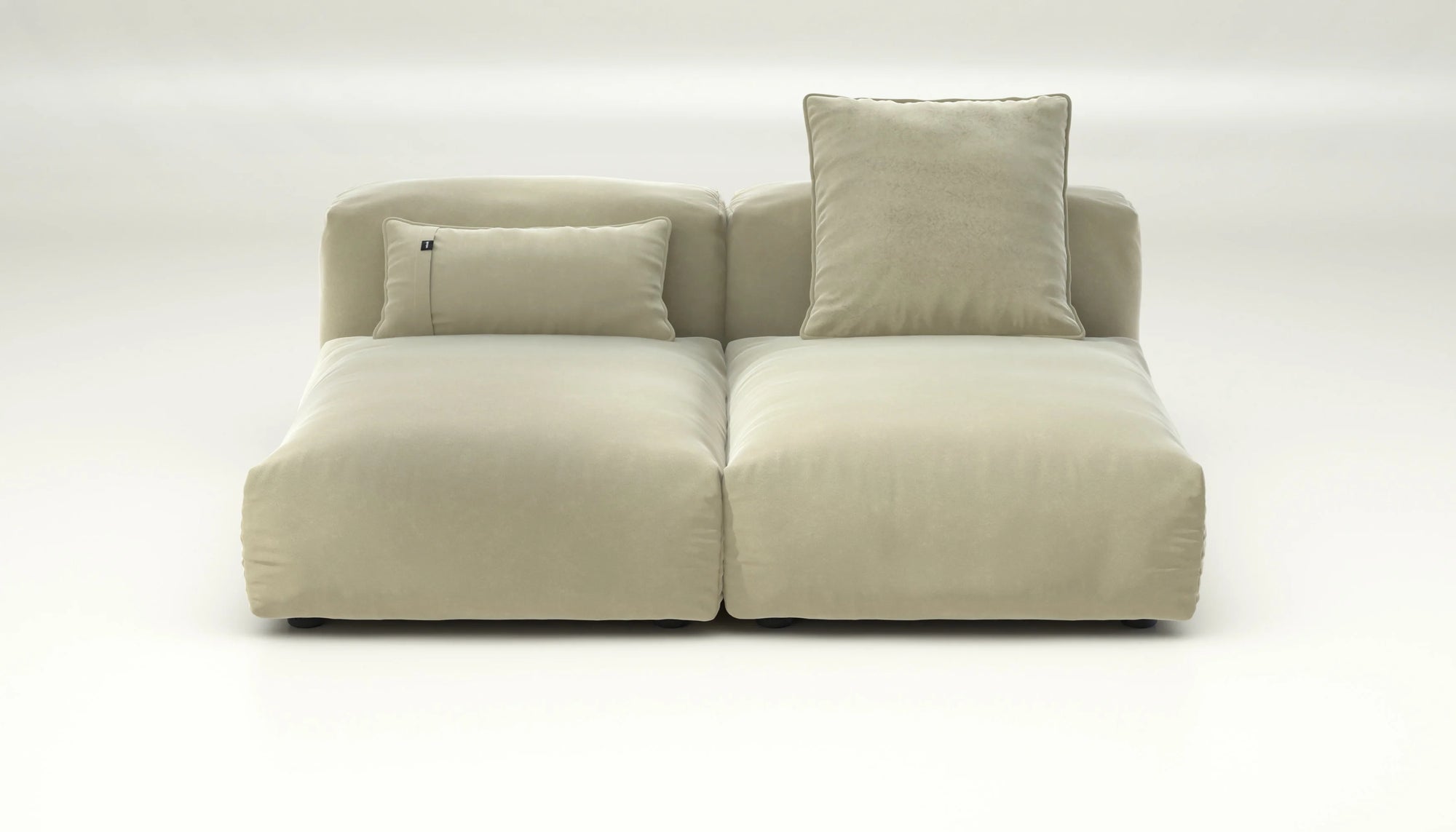 Canapé Vetsak Set 01 en tissu Suave Clay, velouté et élégant, sofa design Maison Archibald.