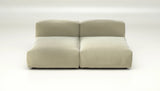 Canapé Vetsak Set 01 en tissu Suave Clay, velouté et élégant, sofa design Maison Archibald.