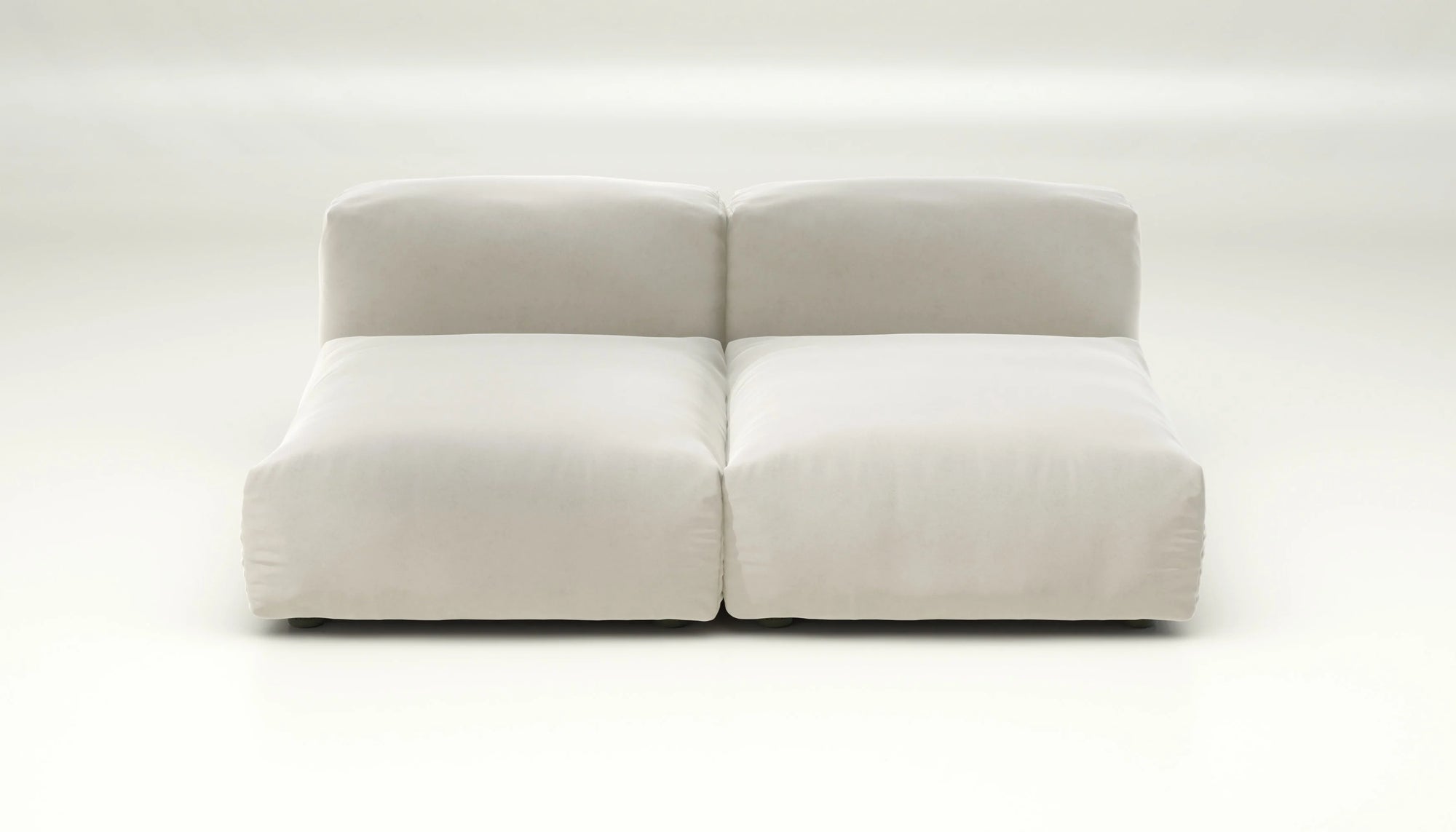 Canapé modulable Vetsak Set 01 en Suave Pearl, teinte claire et intemporelle, showroom Maison Archibald Rennes.