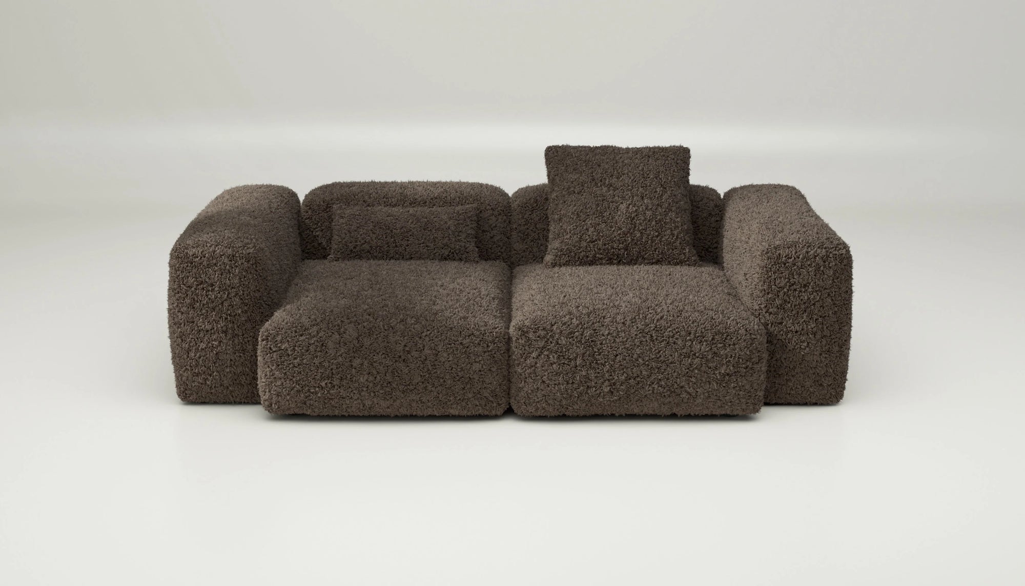 Canapé Vetsak Set 02 en Doodle Cacao, marron profond et texture raffinée, disponible à Rennes et Paris.