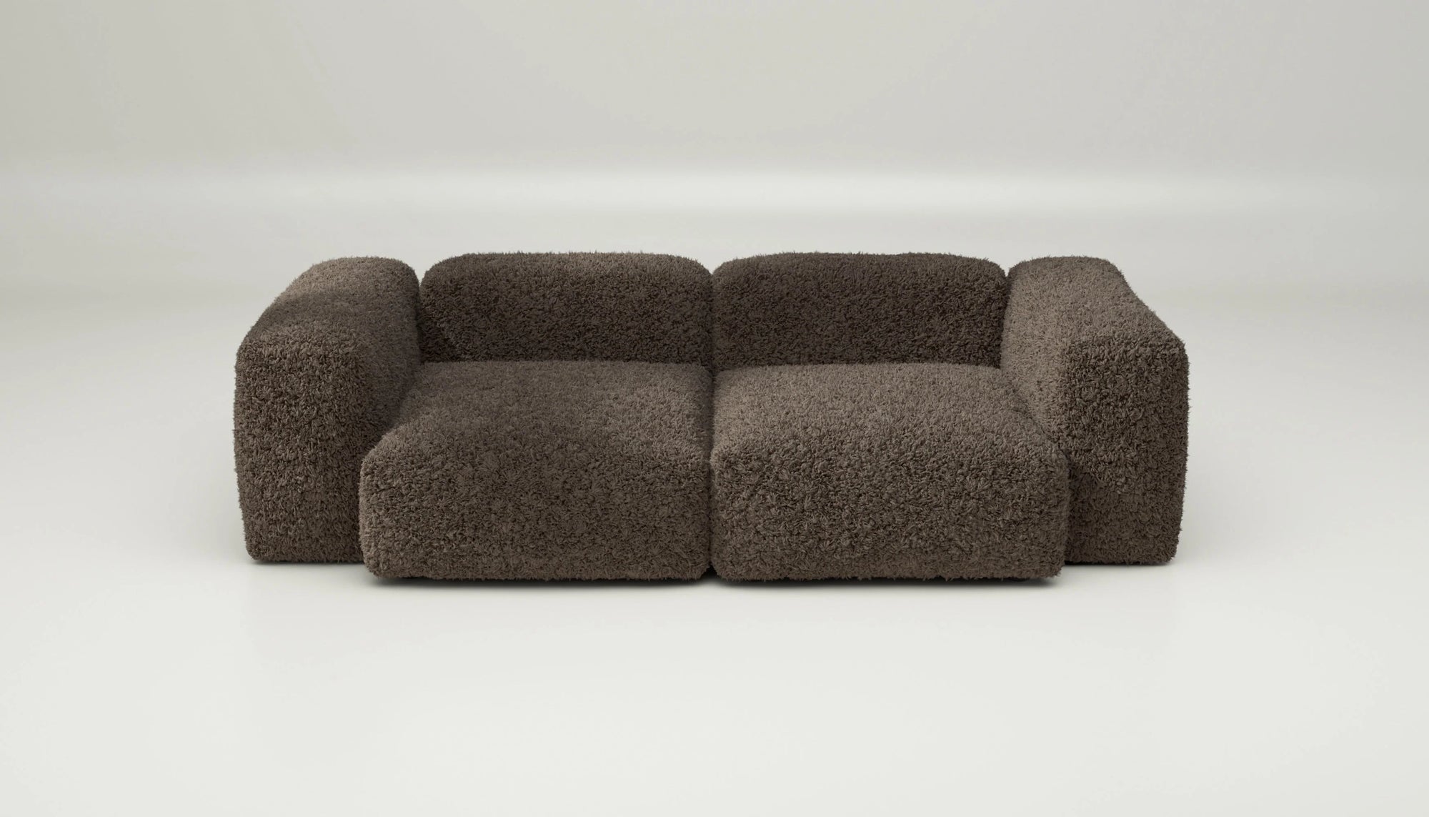 Canapé Vetsak Set 02 en Doodle Cacao, marron profond et texture raffinée, disponible à Rennes et Paris.