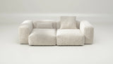 Sofa Vetsak Set 02 en Doodle Crème, teinte claire et élégance minimaliste, Maison Archibald France.
