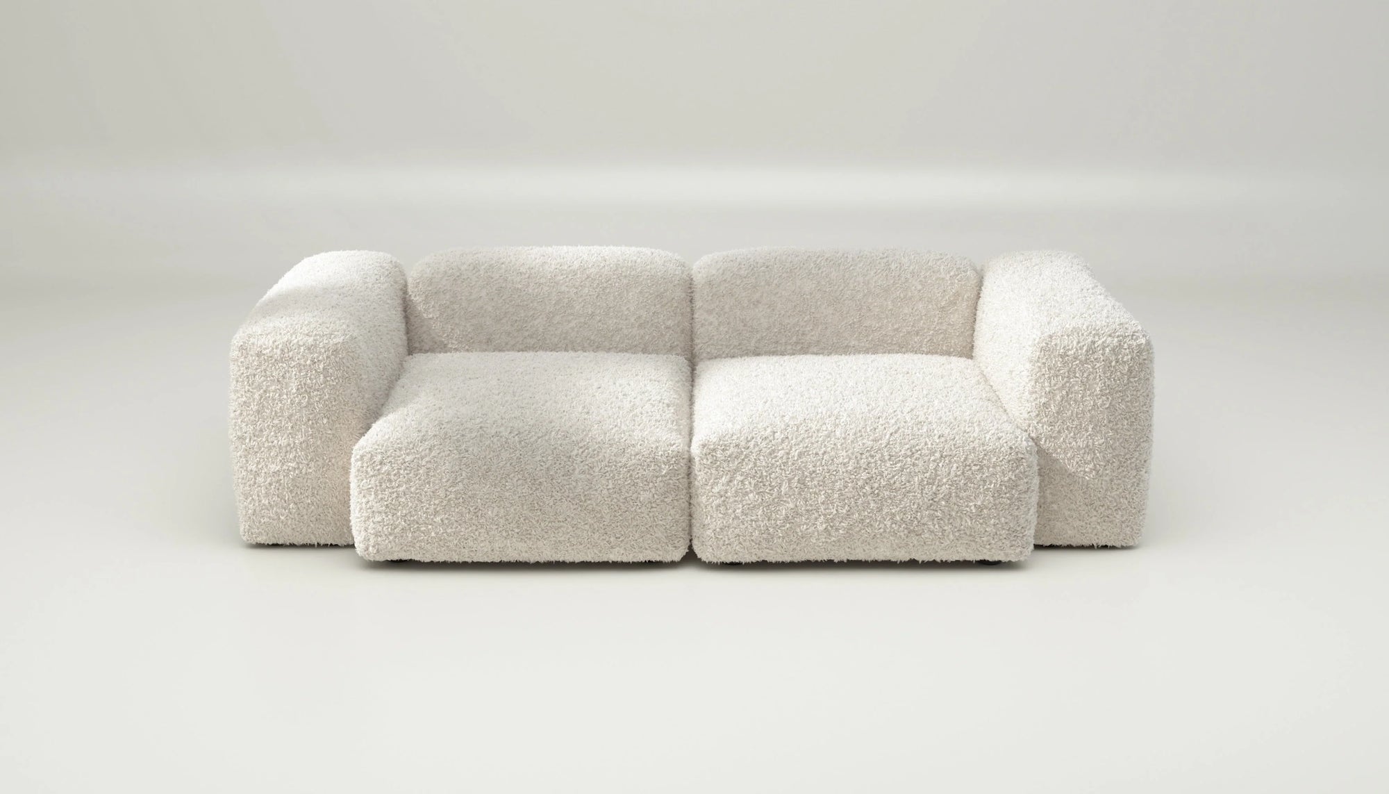 Sofa Vetsak Set 02 en Doodle Crème, teinte claire et élégance minimaliste, Maison Archibald France.