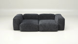 Sofa Vetsak Set 02 en tissu Doodle Dark Grey, style contemporain et confort premium, Maison Archibald Paris.
