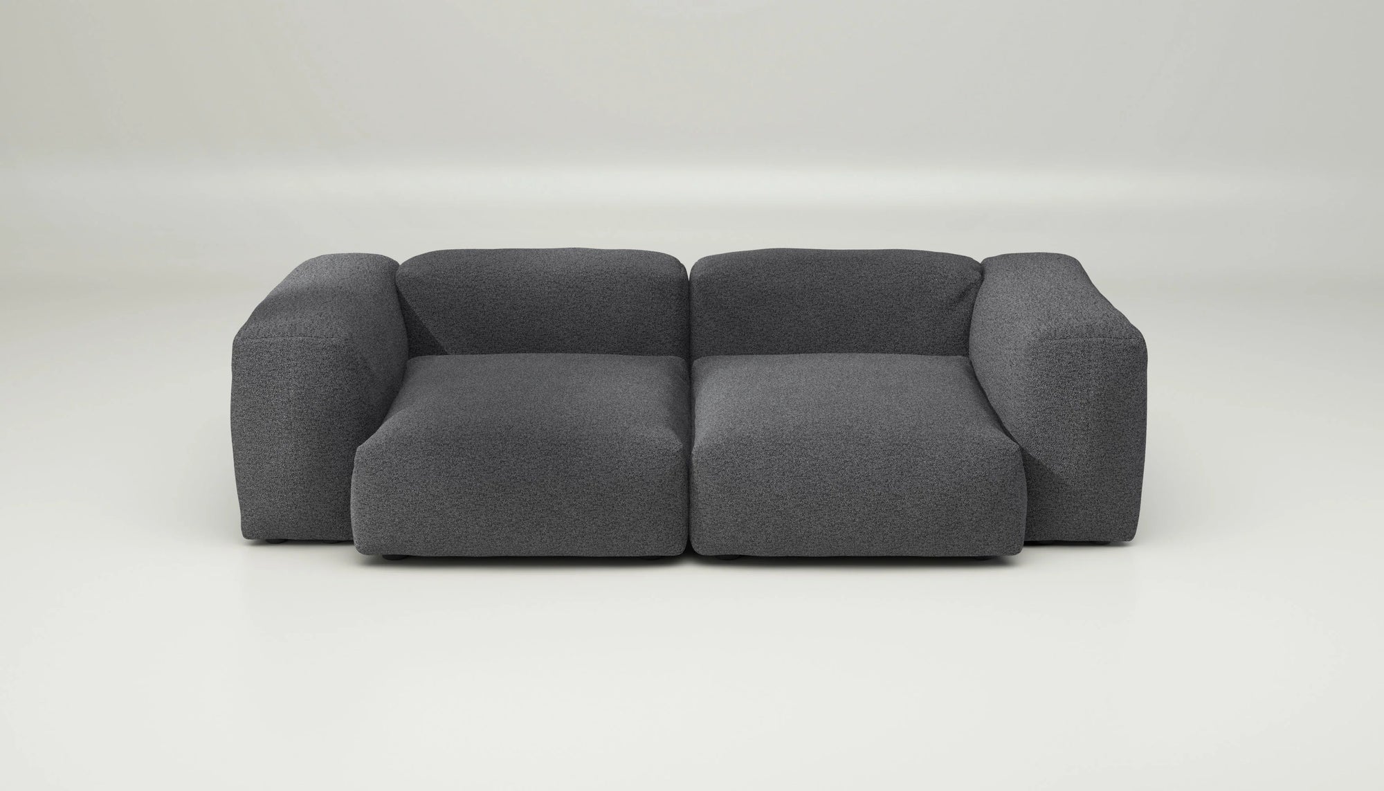 Sofa Vetsak Set 02 en Loop Loop Anthracite, silhouette architecturale et texture noble, Maison Archibald France.