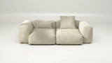Sofa Vetsak Set 02 en boucle Loop Loop Duna, beige clair et élégance naturelle, Maison Archibald Rennes.
