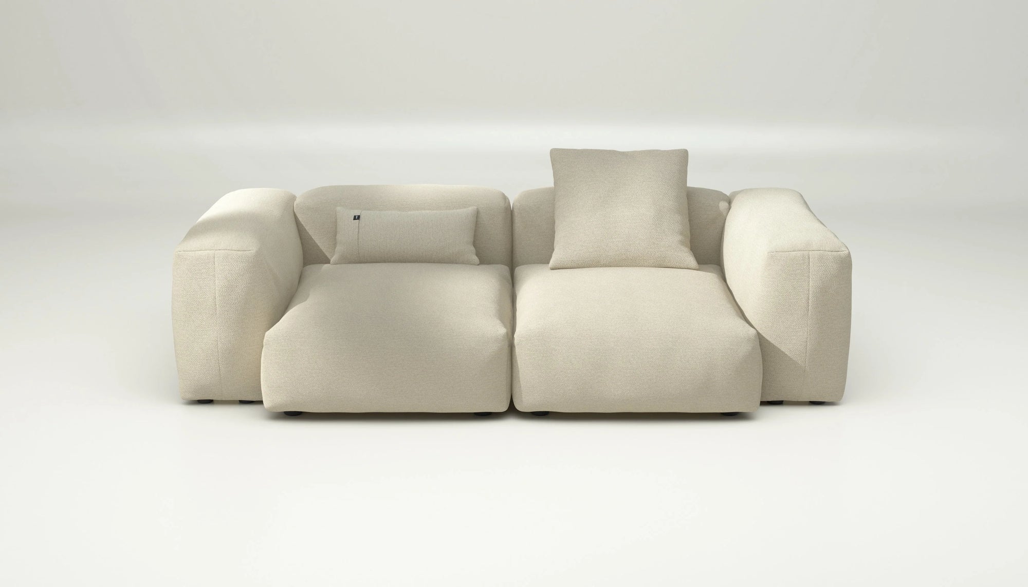 Sofa Vetsak Set 02 en boucle Loop Loop Duna, beige clair et élégance naturelle, Maison Archibald Rennes.