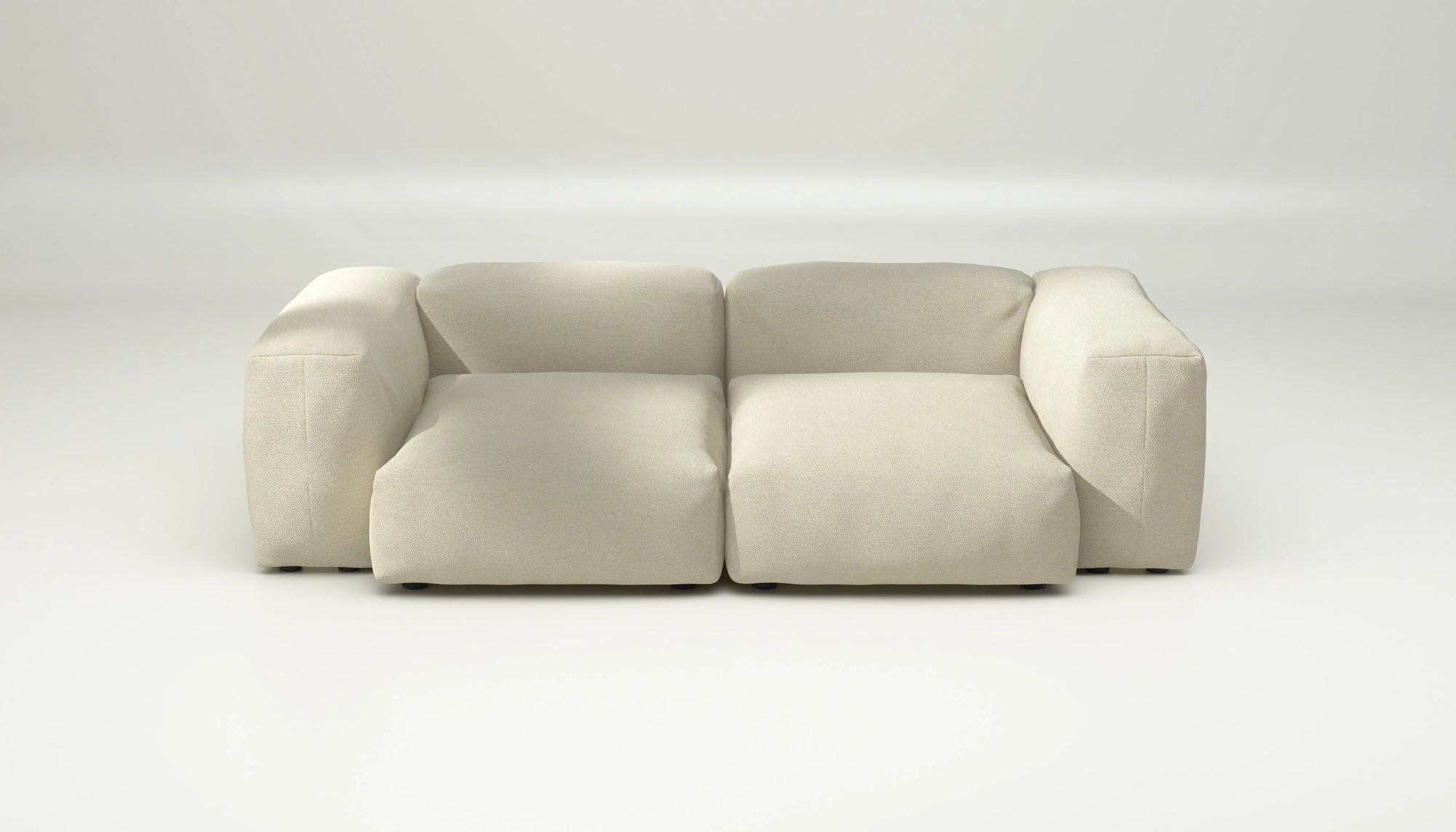 Sofa Vetsak Set 02 en boucle Loop Loop Duna, beige clair et élégance naturelle, Maison Archibald Rennes.