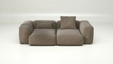 Canapé modulable Vetsak Set 02 en Loop Loop Taupe, design sobre et chaleureux, Maison Archibald Paris.