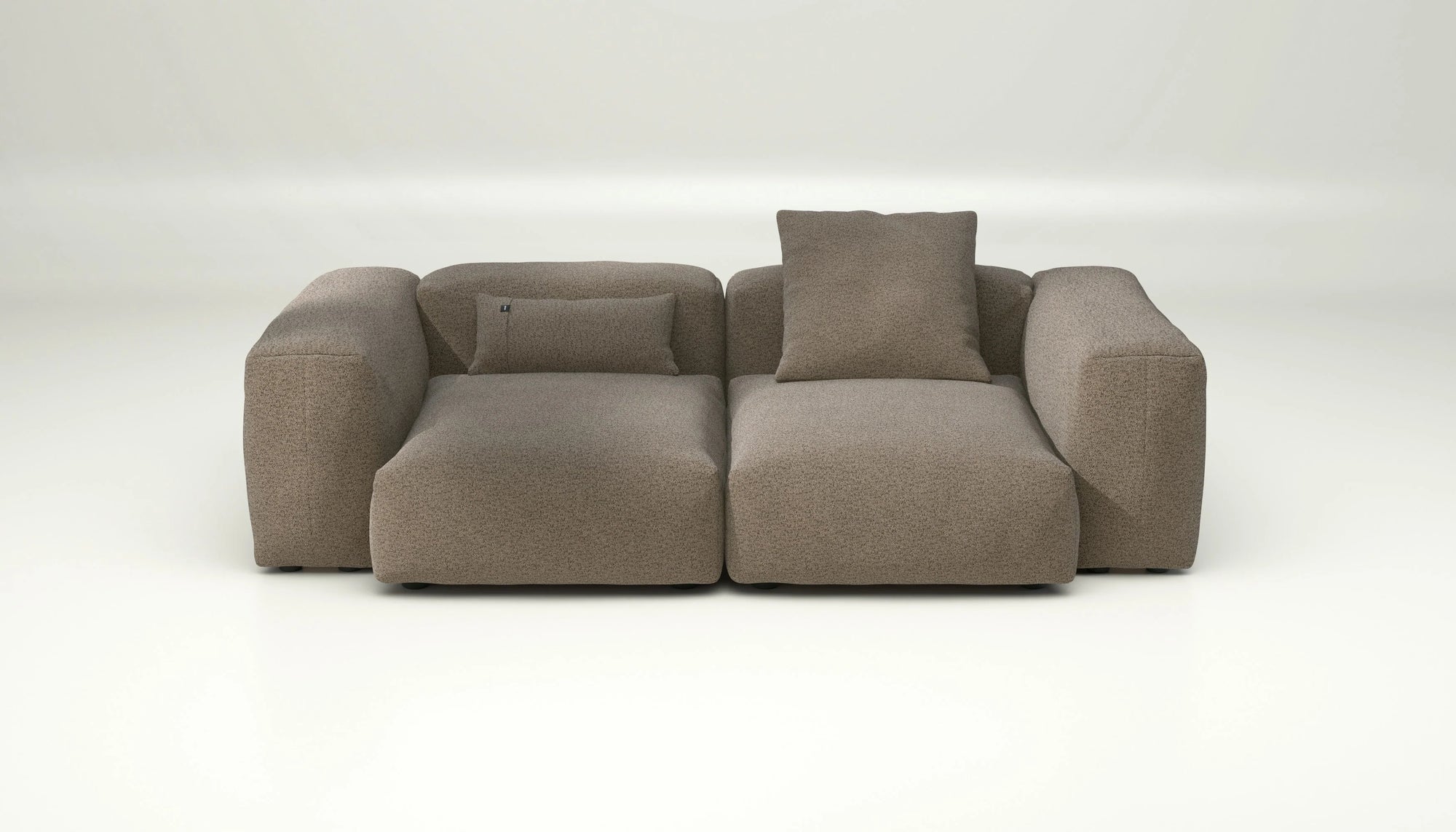 Canapé modulable Vetsak Set 02 en Loop Loop Taupe, design sobre et chaleureux, Maison Archibald Paris.
