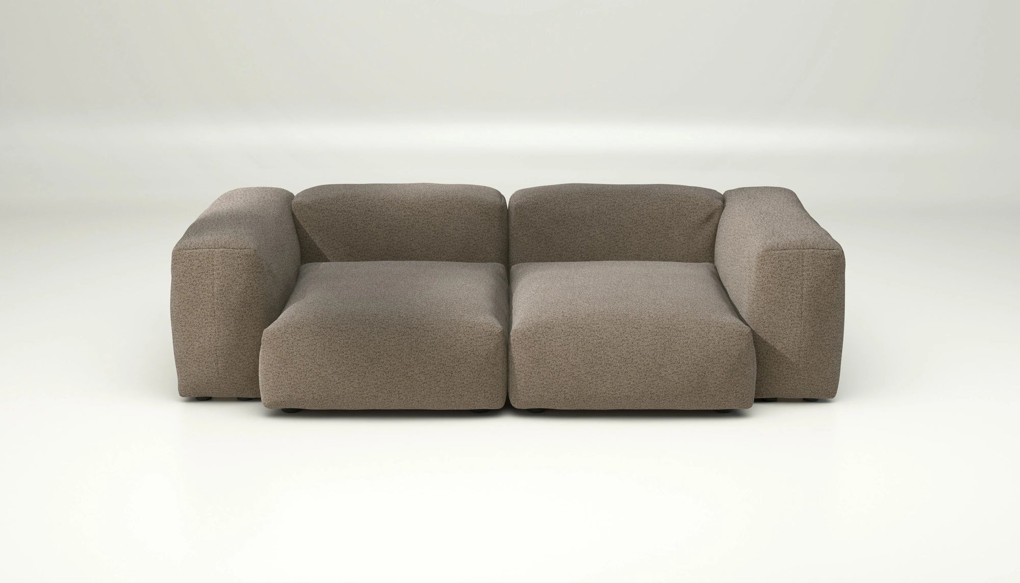 Canapé modulable Vetsak Set 02 en Loop Loop Taupe, design sobre et chaleureux, Maison Archibald Paris.