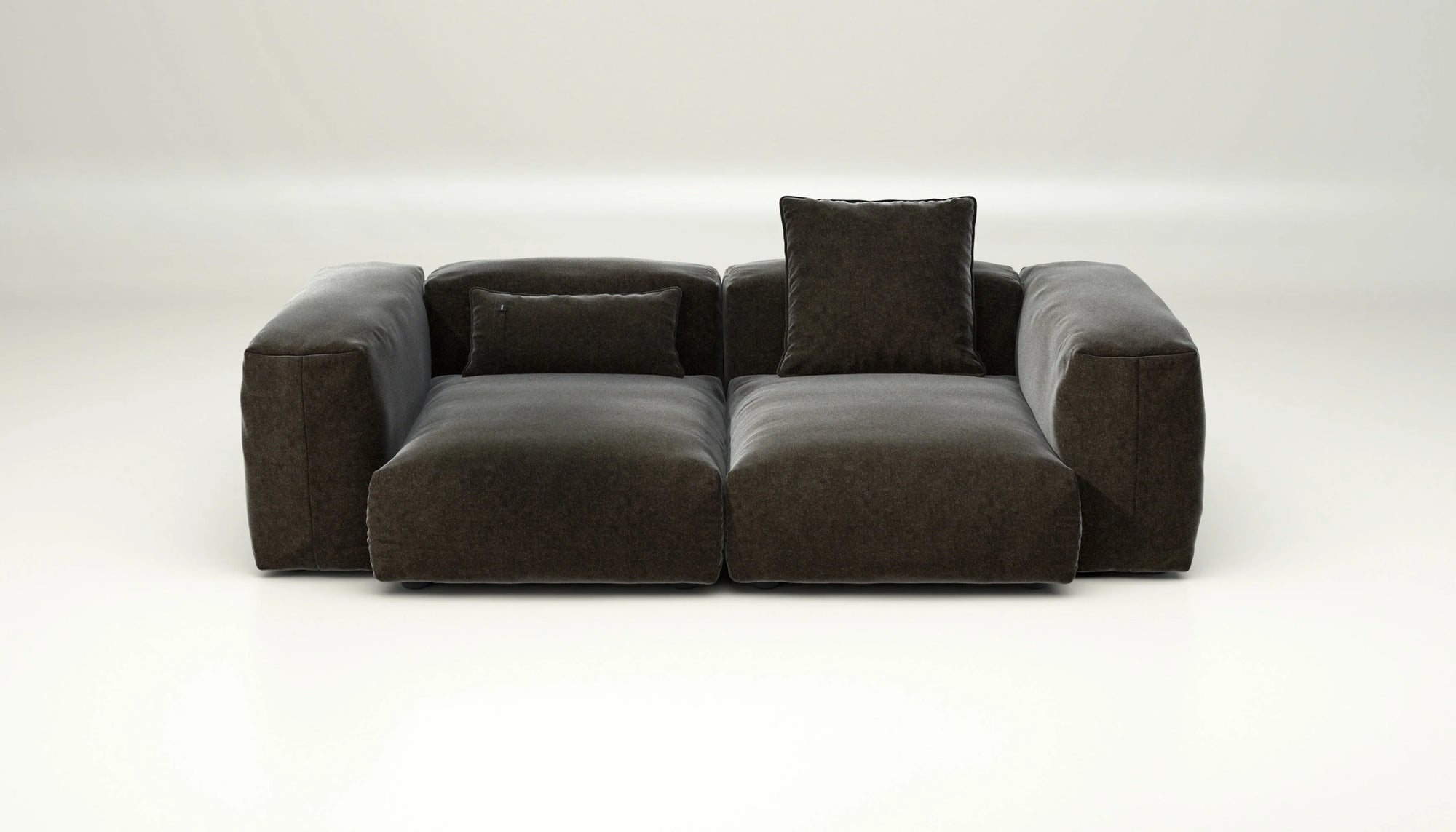Canapé Vetsak Set 02 en Suave Anthracite, design contemporain et finition haut de gamme, Paris & Rennes.