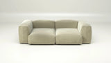 Canapé modulable Vetsak Set 02 en Suave Clay, tissu doux et chic, Maison Archibald Paris.