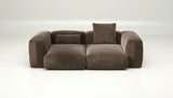 Sofa Vetsak Set 02 en Suave Espresso, brun intense et confort exceptionnel, Maison Archibald France.