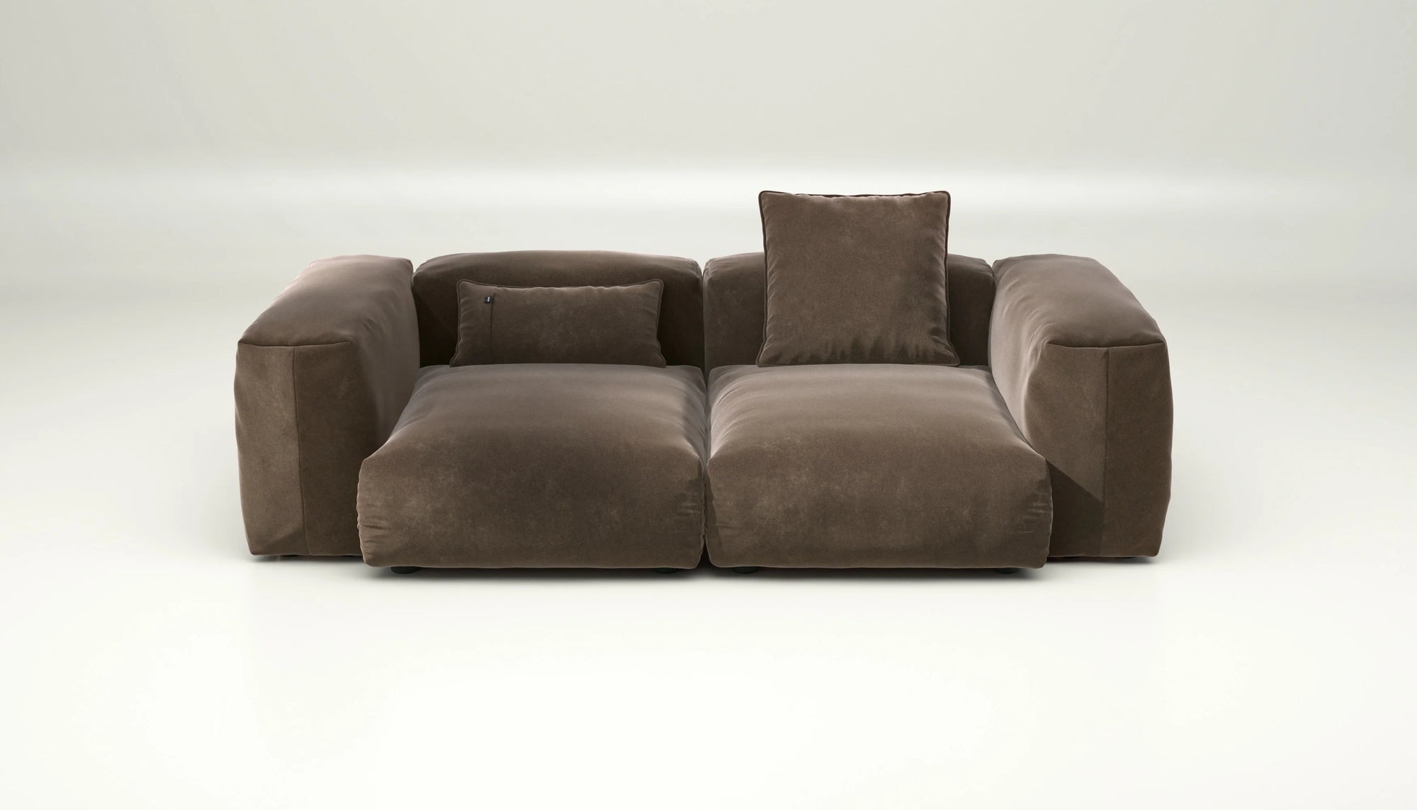 Sofa Vetsak Set 02 en Suave Espresso, brun intense et confort exceptionnel, Maison Archibald France.
