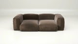 Sofa Vetsak Set 02 en Suave Espresso, brun intense et confort exceptionnel, Maison Archibald France.