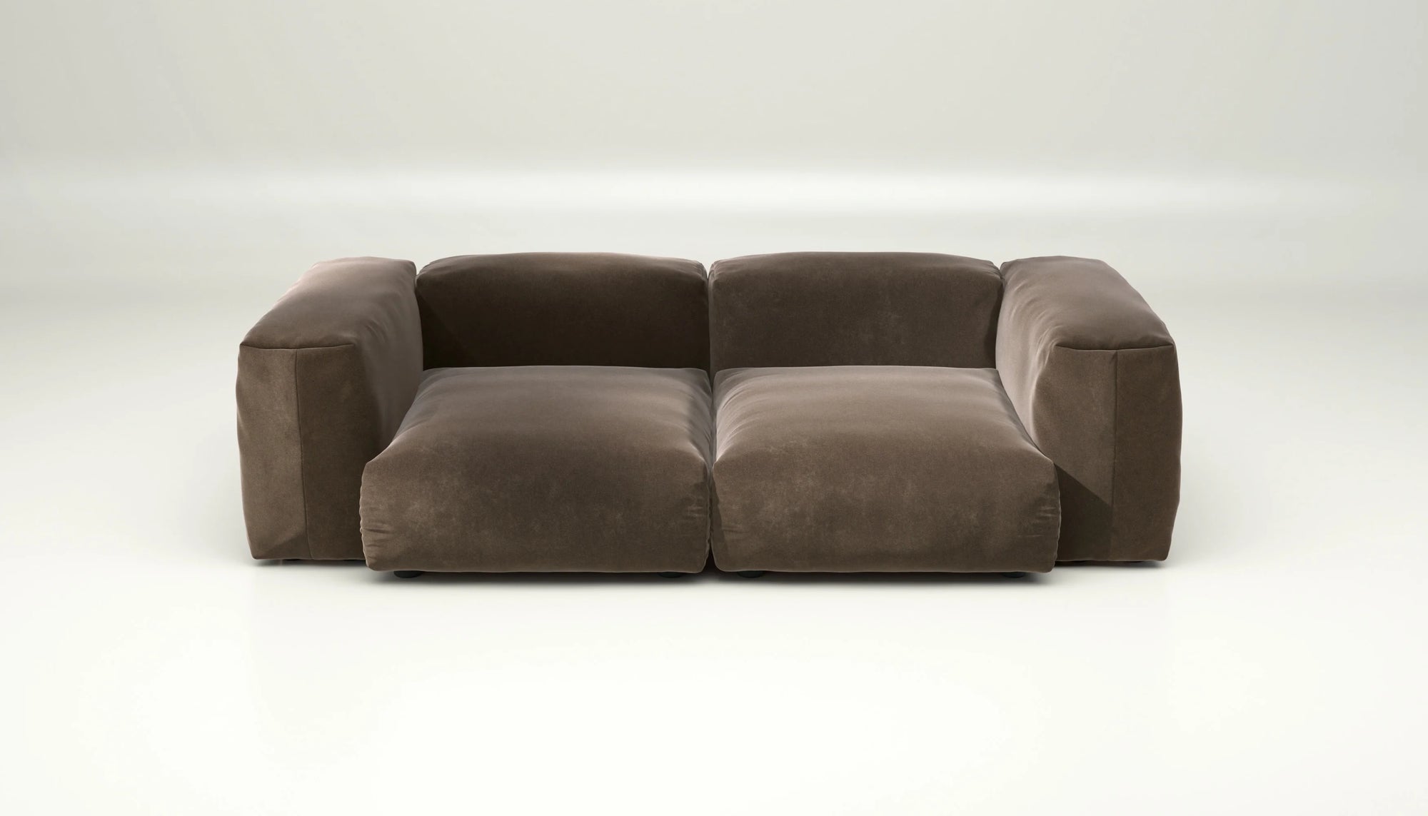Sofa Vetsak Set 02 en Suave Espresso, brun intense et confort exceptionnel, Maison Archibald France.