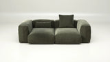 Sofa Vetsak Set 02 en Suave Pine, vert profond et allure naturelle, Maison Archibald Rennes.