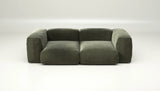 Sofa Vetsak Set 02 en Suave Pine, vert profond et allure naturelle, Maison Archibald Rennes.