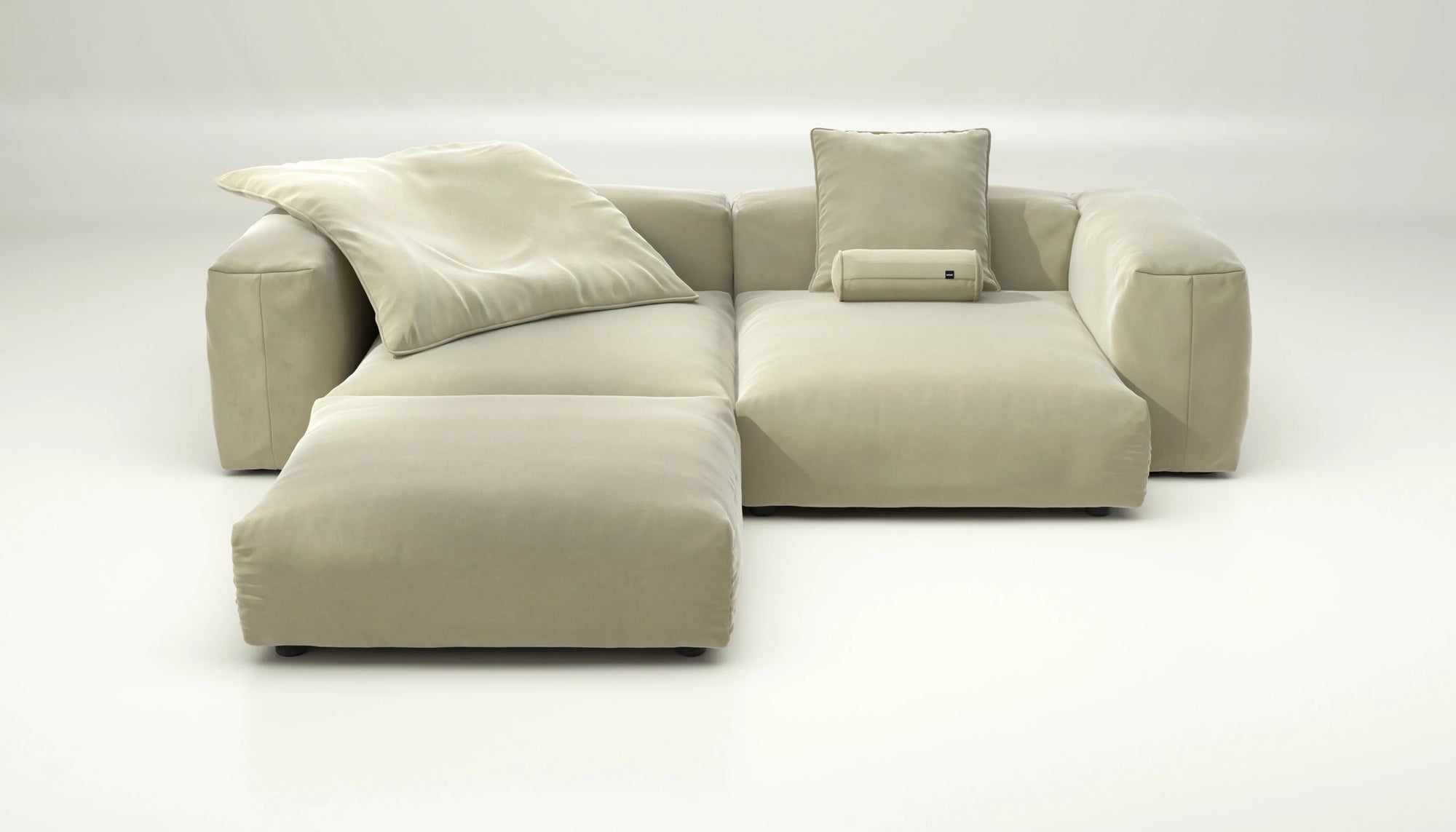 Canapé Vetsak Set 03 en Suave Clay, teinte naturelle et confort durable, Maison Archibald Rennes.