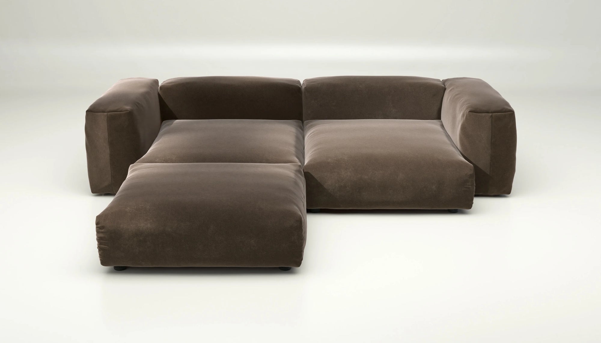 Sofa Vetsak Set 03 en Suave Espresso, brun élégant et confort absolu, Maison Archibald Rennes.