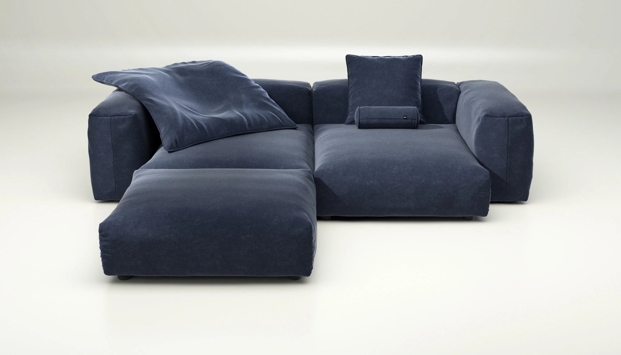 Sofa Vetsak Set 03 en Suave Navy, bleu profond et allure sophistiquée, Maison Archibald France.