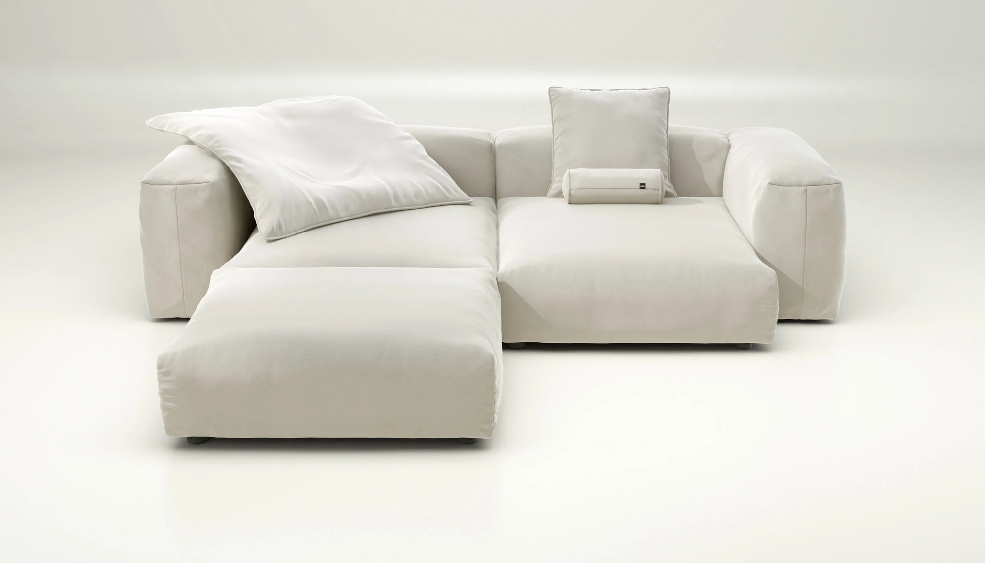 Canapé Vetsak Set 03 en Suave Pearl, ton neutre et design intemporel, Maison Archibald France.