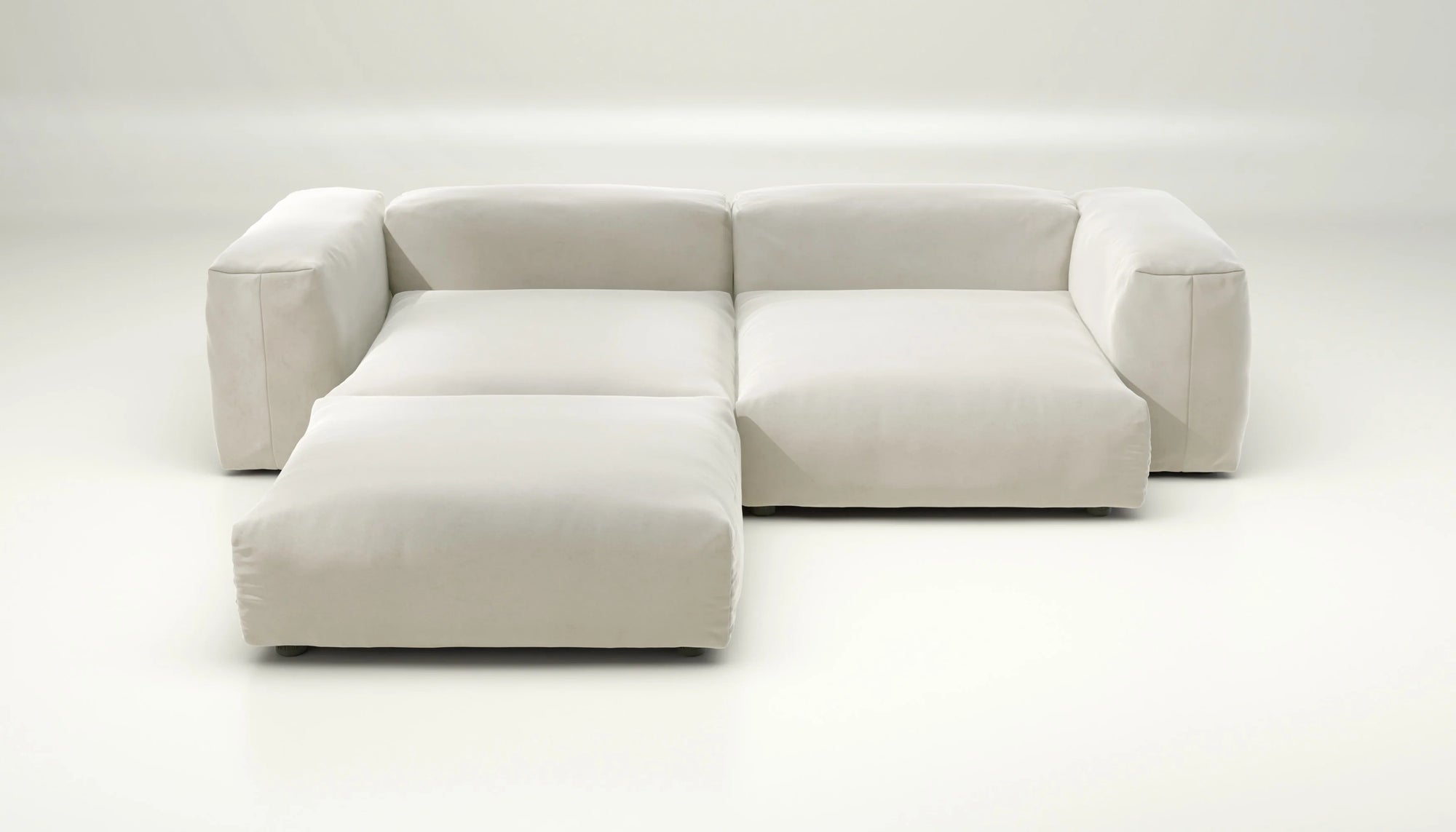 Canapé Vetsak Set 03 en Suave Pearl, ton neutre et design intemporel, Maison Archibald France.
