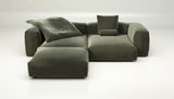 Sofa Vetsak Set 03 en Suave Pine, vert profond et douceur haut de gamme, Maison Archibald Paris.