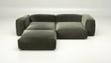 Sofa Vetsak Set 03 en Suave Pine, vert profond et douceur haut de gamme, Maison Archibald Paris.
