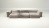 Sofa Vetsak Set 05 en cord velours Platinium, design clair et contemporain, Maison Archibald France.