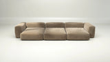 Canapé Vetsak Set 05 en cord velours Sand, sofa modulable 5 places au confort haut de gamme, Maison Archibald Paris et Rennes.