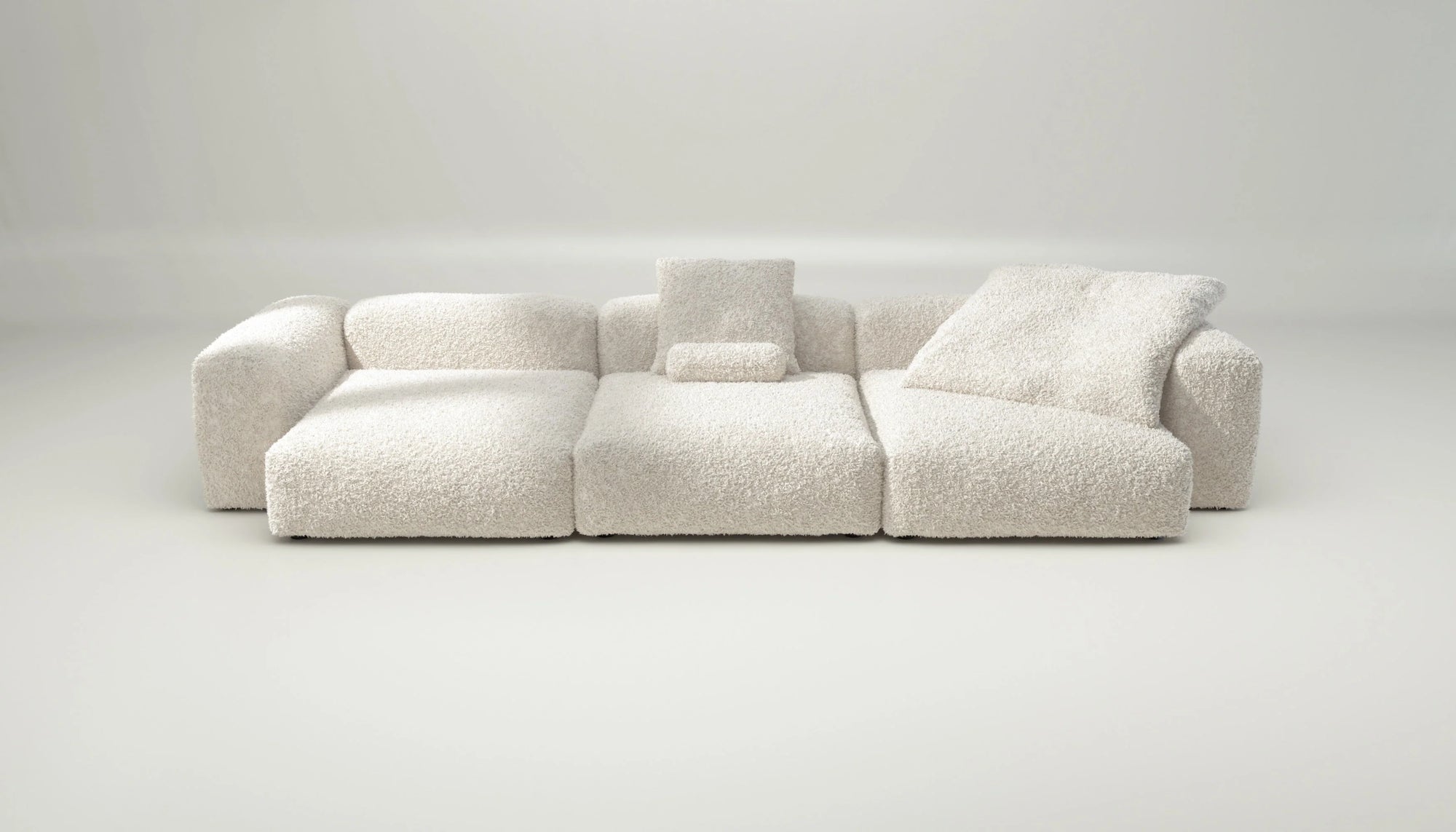 Sofa Vetsak Set 05 en Doodle Crème, design lumineux et apaisant, Maison Archibald Paris.