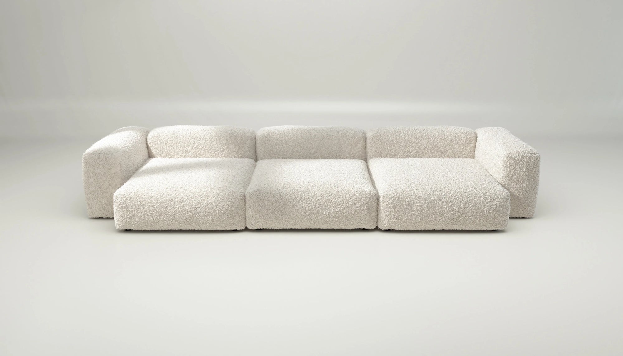 Sofa Vetsak Set 05 en Doodle Crème, design lumineux et apaisant, Maison Archibald Paris.