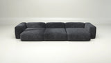 Sofa Vetsak Set 05 en tissu Doodle Dark Grey, confort premium et style urbain, Maison Archibald Paris.