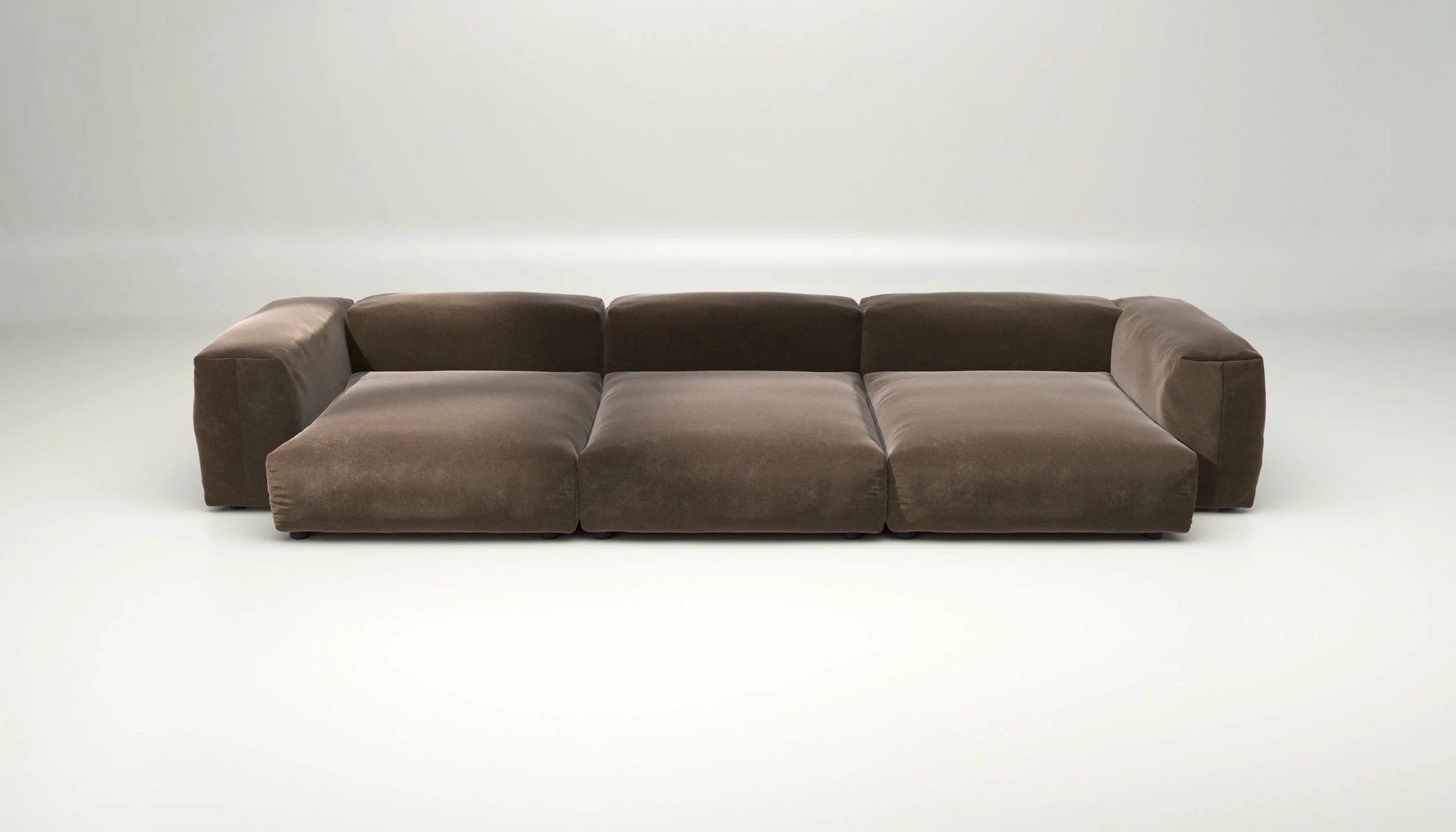 Sofa Vetsak Set 05 en Suave Espresso, marron chaud et confort durable, Maison Archibald France.