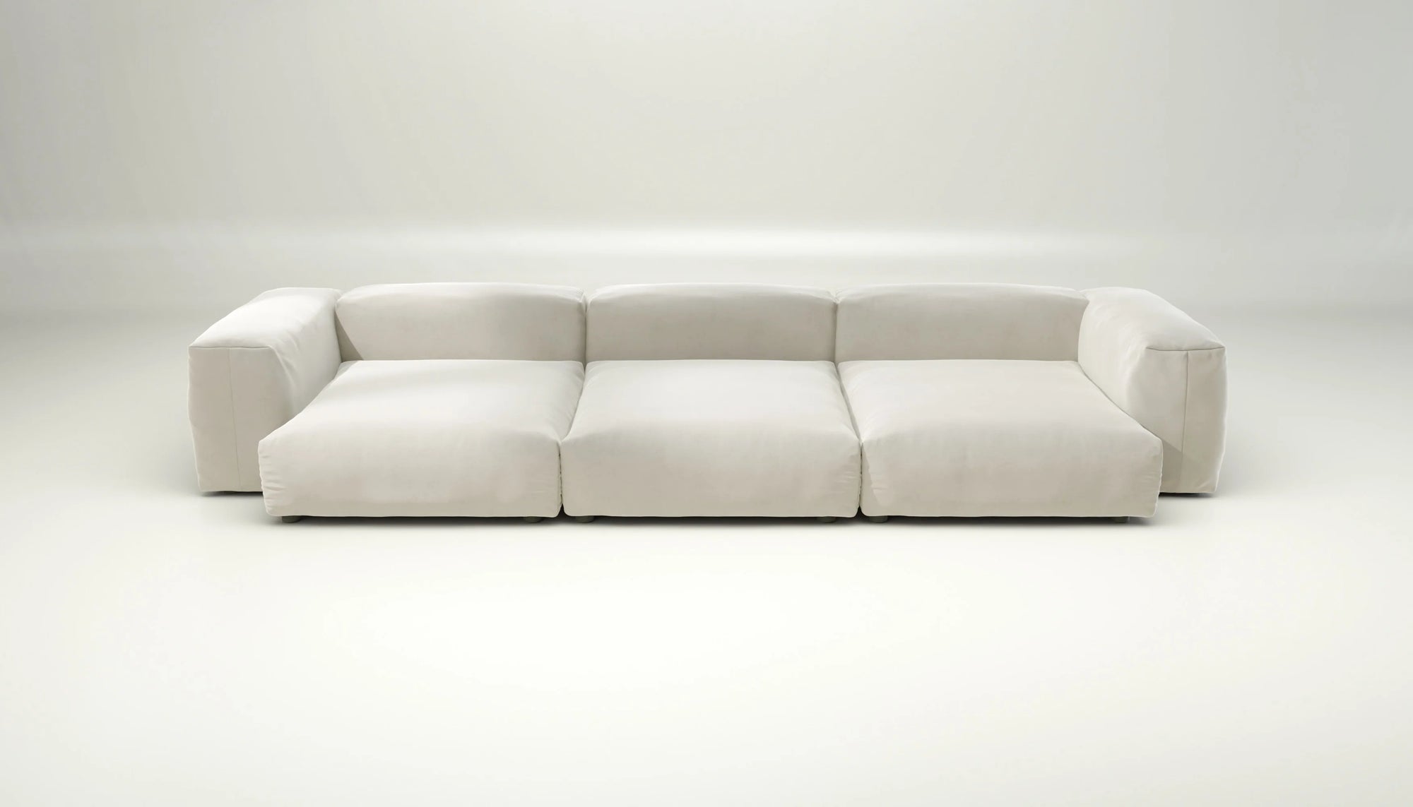 Canapé Vetsak Set 05 en Suave Pearl, ton clair et design intemporel, Maison Archibald Paris.