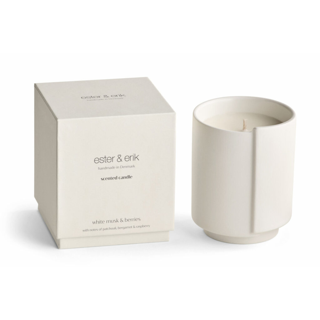 Bougie White musc & Berries - Ester & Erik