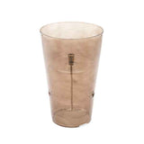 Lampe à huile conique en verre Champagne - taille L - Peri Living