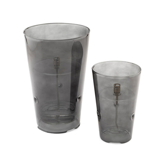 Pare-vent lumineux verre teinté design contemporain Peri Living pour table et console